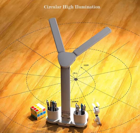 LED Dimmable Desk Lamp with LCD Display – 3 Colour Modes, Eye-Caring Reading Light for Office, Bedroom & Study (Large, Energy Class F) A-B0BWXP85LM-B