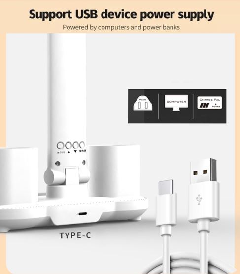 LED Dimmable Desk Lamp with LCD Display – 3 Colour Modes, Eye-Caring Reading Light for Office, Bedroom & Study (Large, Energy Class F) A-B0BWXP85LM-B